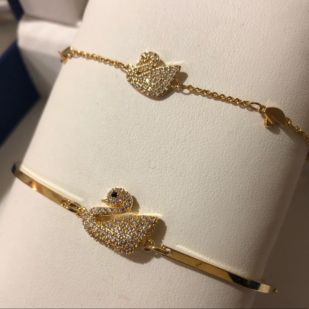 Swan Swarovski bracelet set